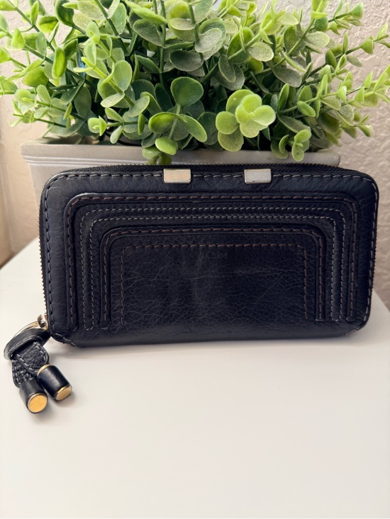 Chloe Handbags - Authentic Black Chloe Marcie Long Zip Around Black Wallet